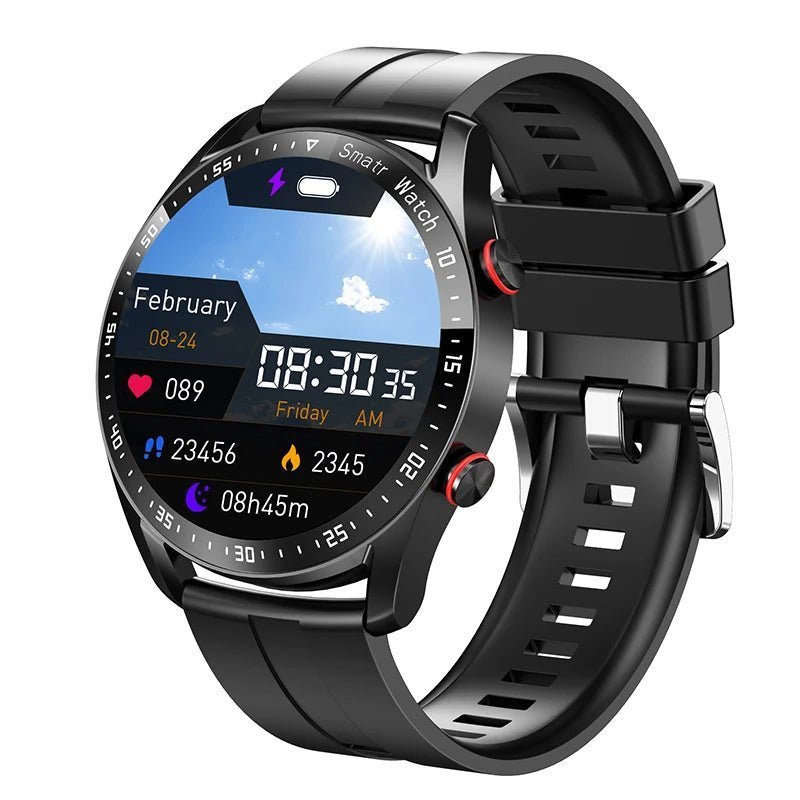 耐水性超軽量スマートウォッチ — クリアカラータッチディスプレイ、最大5日間のバッテリー持続、重量1.9オンス