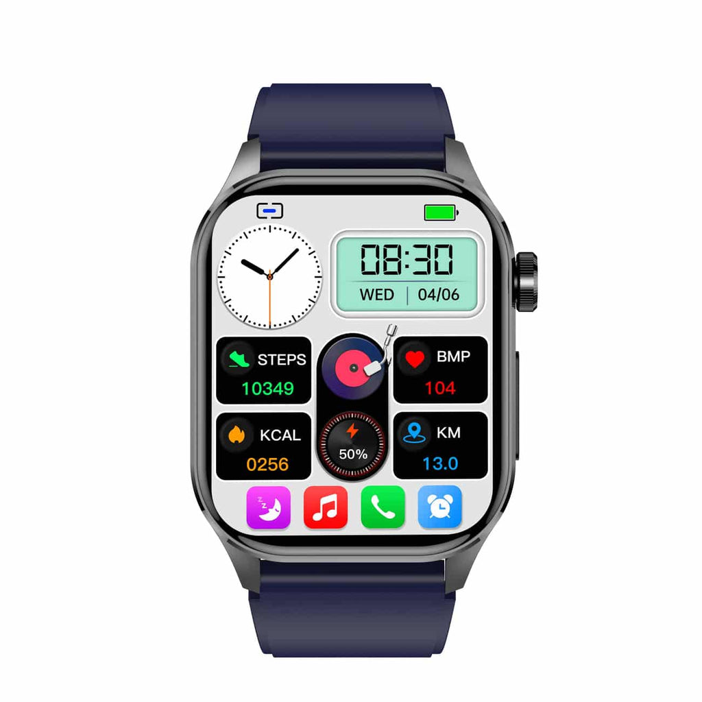 HealthSync Smartwatch — ECG, Blood Sugar & Blood Pressure Monitoring