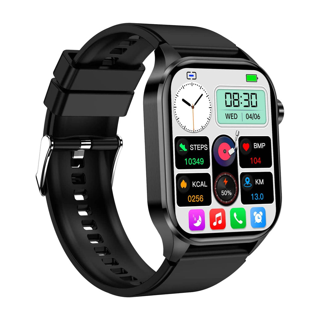 HealthSync Smartwatch — ECG, Blood Sugar & Blood Pressure Monitoring