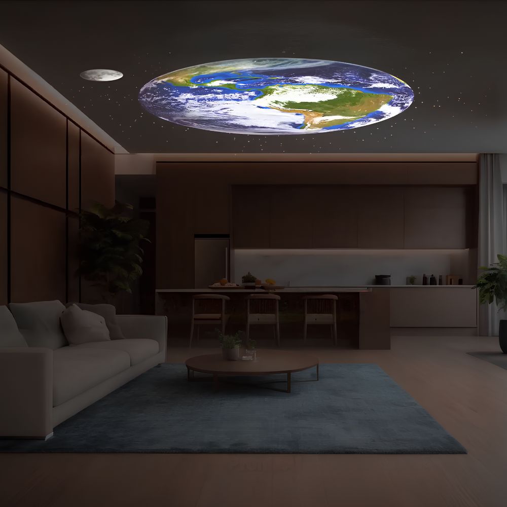 Candeeiro projetor AstroGlow — Modelo compacto de luz estelar