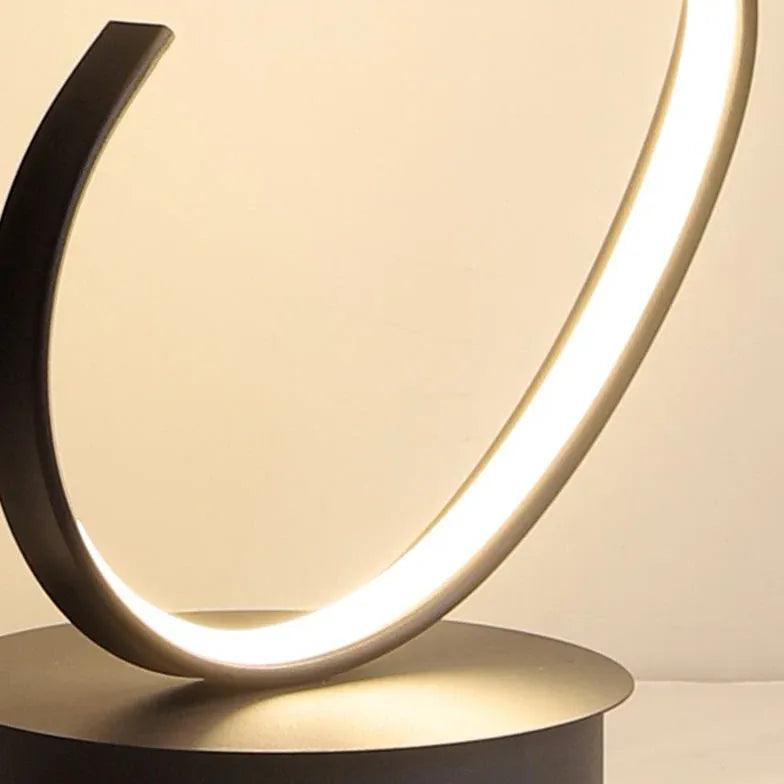Nowoczesna łukowa spiralna lampa podłogowa LED | boxzora