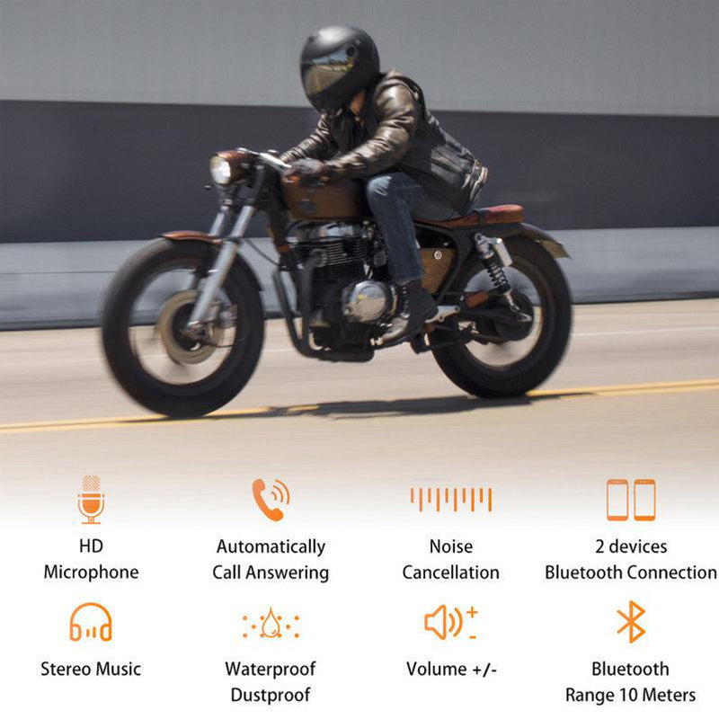 BT12 Motorcycle Helmet Bluetooth Audio Intercom