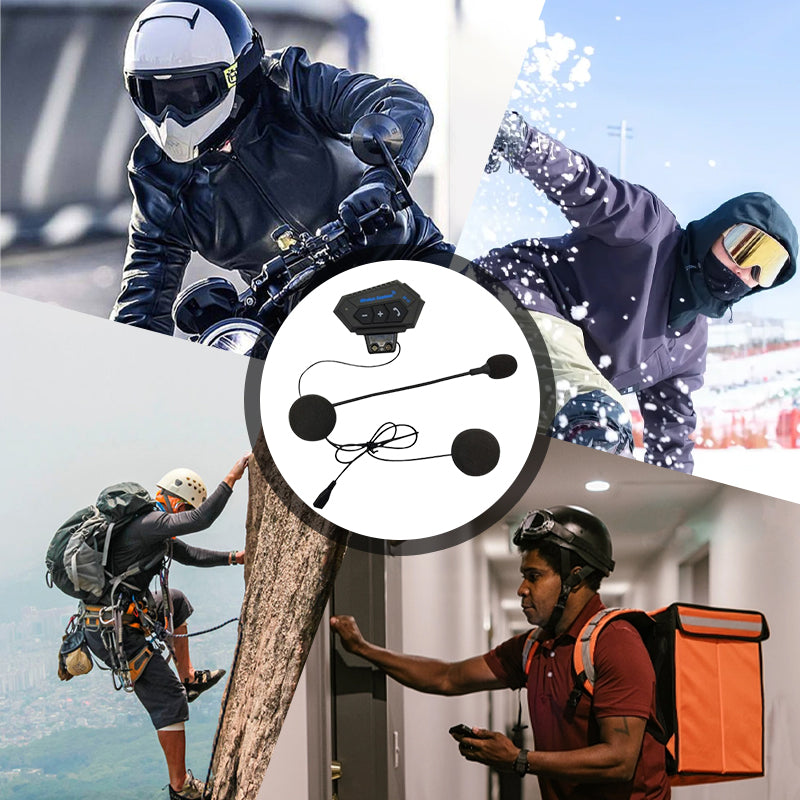 BT12 Motorcycle Helmet Bluetooth Audio Intercom