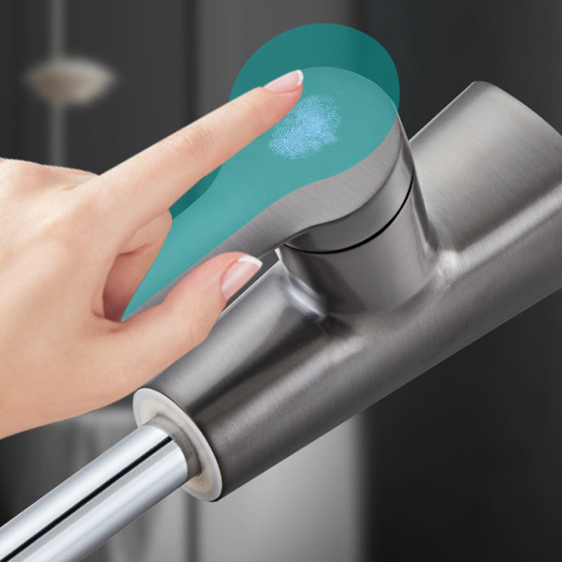 Moderne wastafelkraan voor de badkamer — uittrekbare sproeikop, 360° draaibaar, waterstroom met twee standen