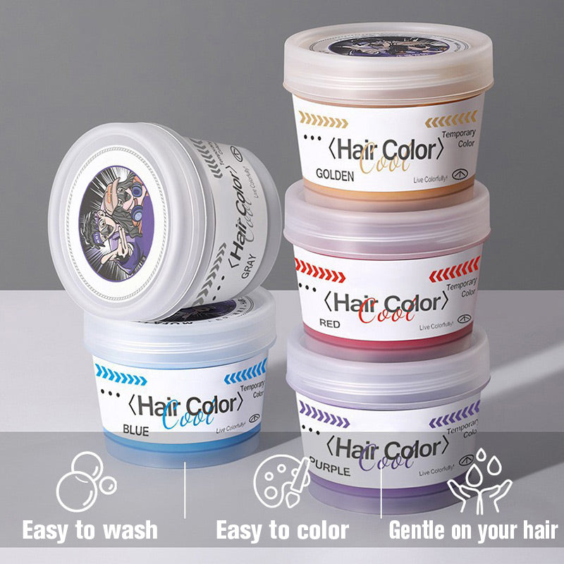 Men and Women Hair Wax — Temporary Color Styling Paste