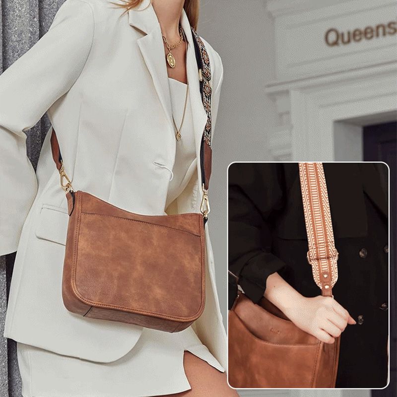 Dámská prémiová kožená crossbody kabelka