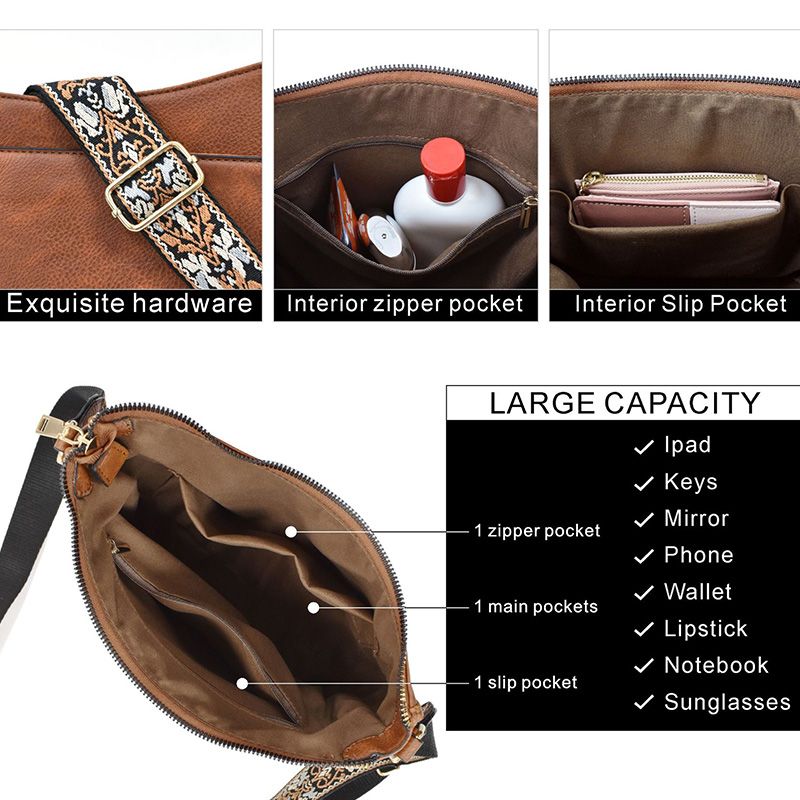 Dámská prémiová kožená crossbody kabelka