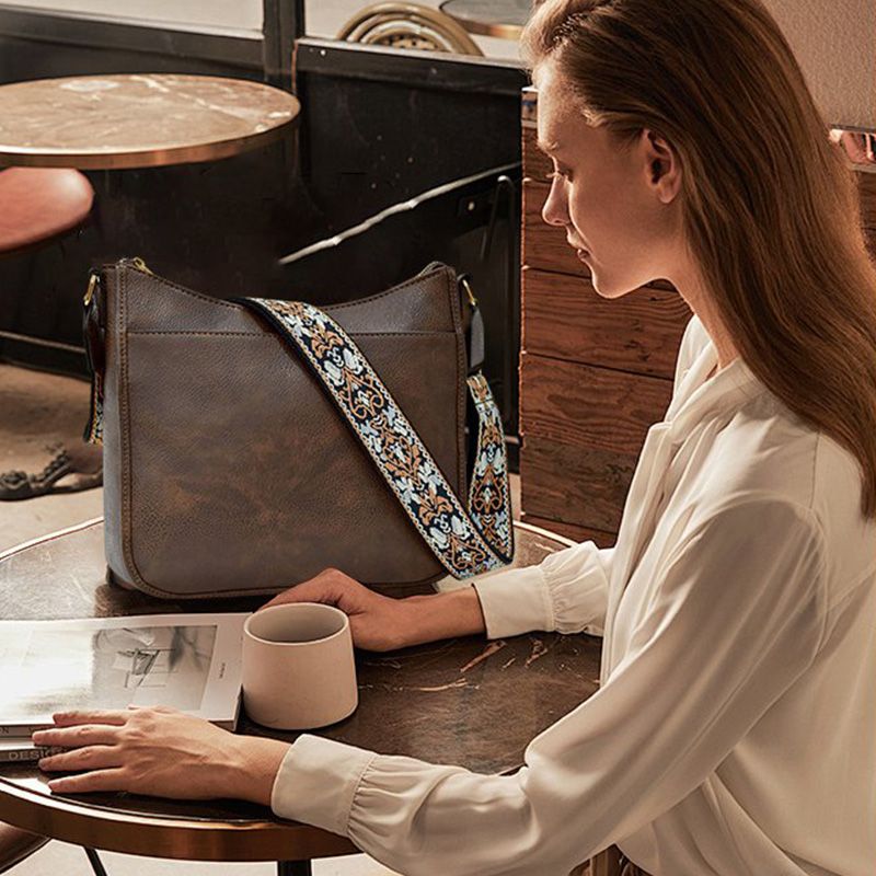Dámská prémiová kožená crossbody kabelka