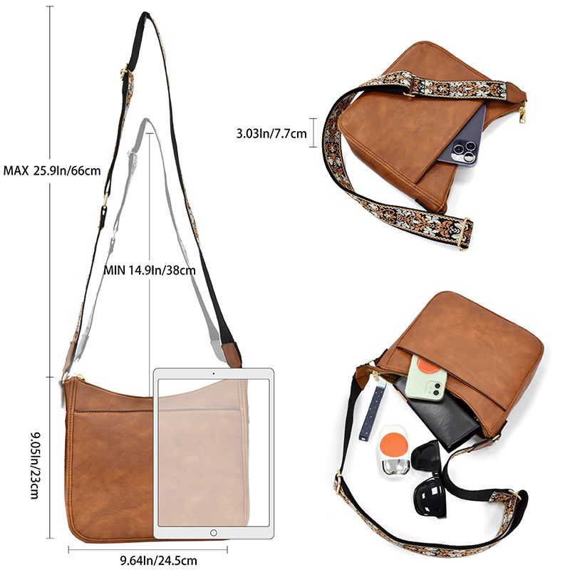 Dámská prémiová kožená crossbody kabelka