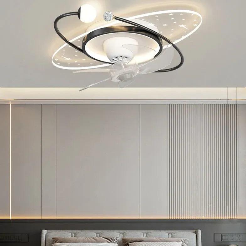 Moderne luxueuze sterrenlamp met plafondventilator | boxzora
