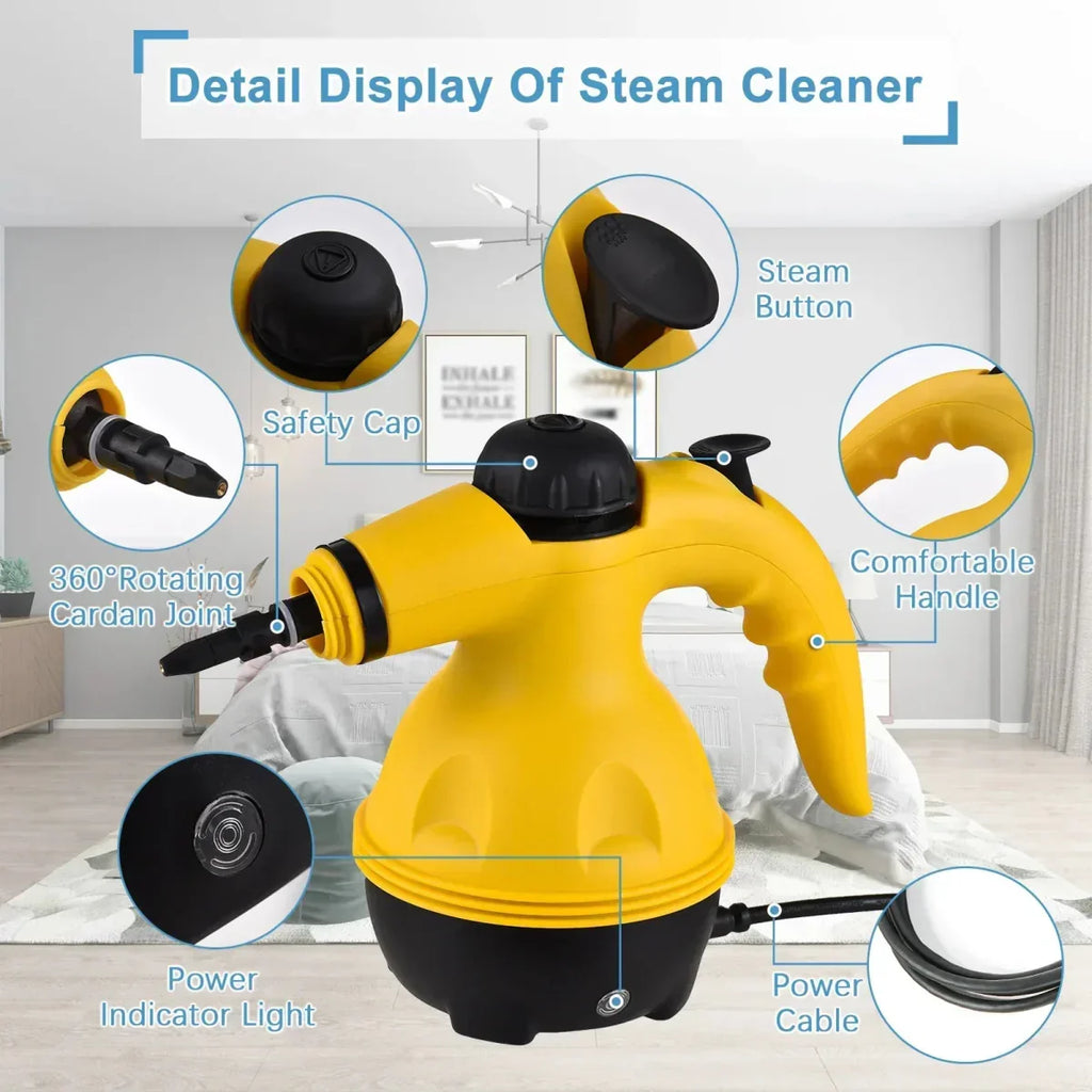 Steamforce omfattande ångtvätt – åtta tillbehör, design för flera ytor