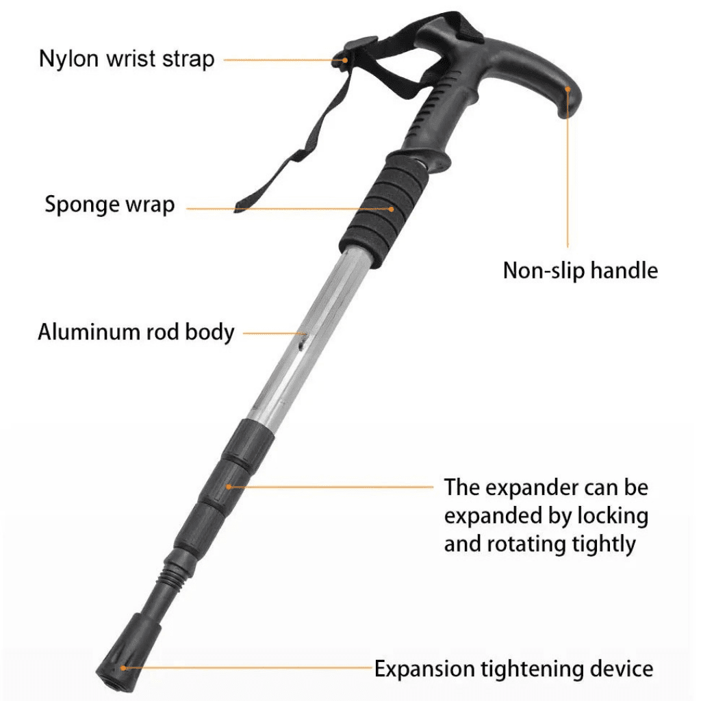 Stepalu bastoncini da trekking telescopici regolabili — Impugnatura ergonomica
