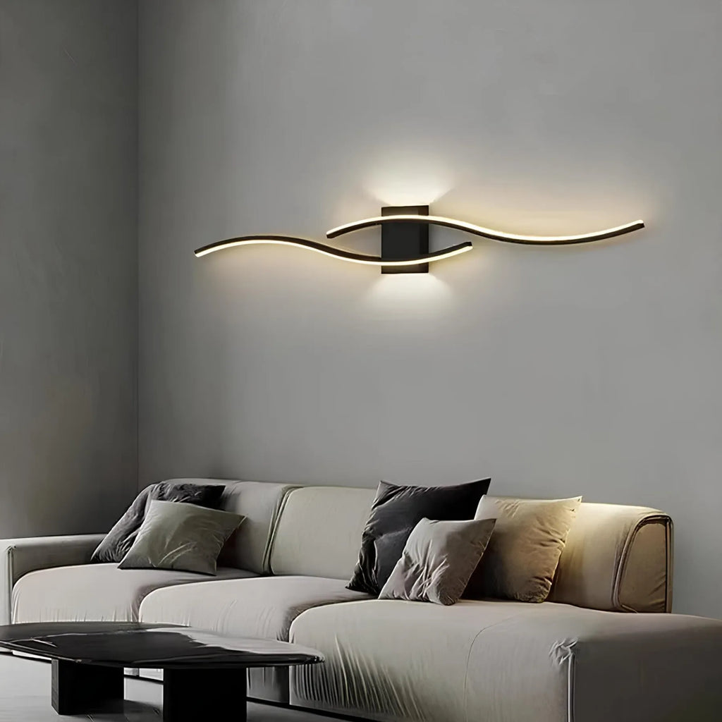 Lampă de perete tip bandă lungă - lumină LED liniară cu intensitate reglabilă