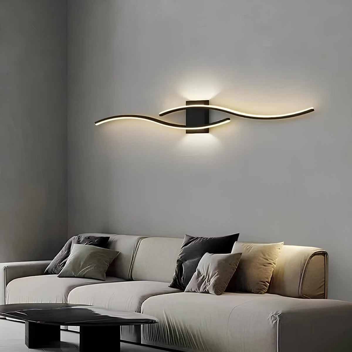 Lampă de perete tip bandă lungă - lumină LED liniară cu intensitate reglabilă