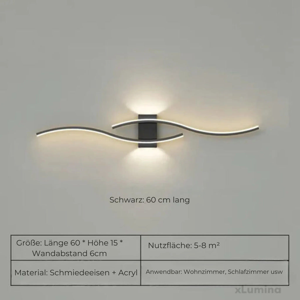 Lampă de perete tip bandă lungă - lumină LED liniară cu intensitate reglabilă