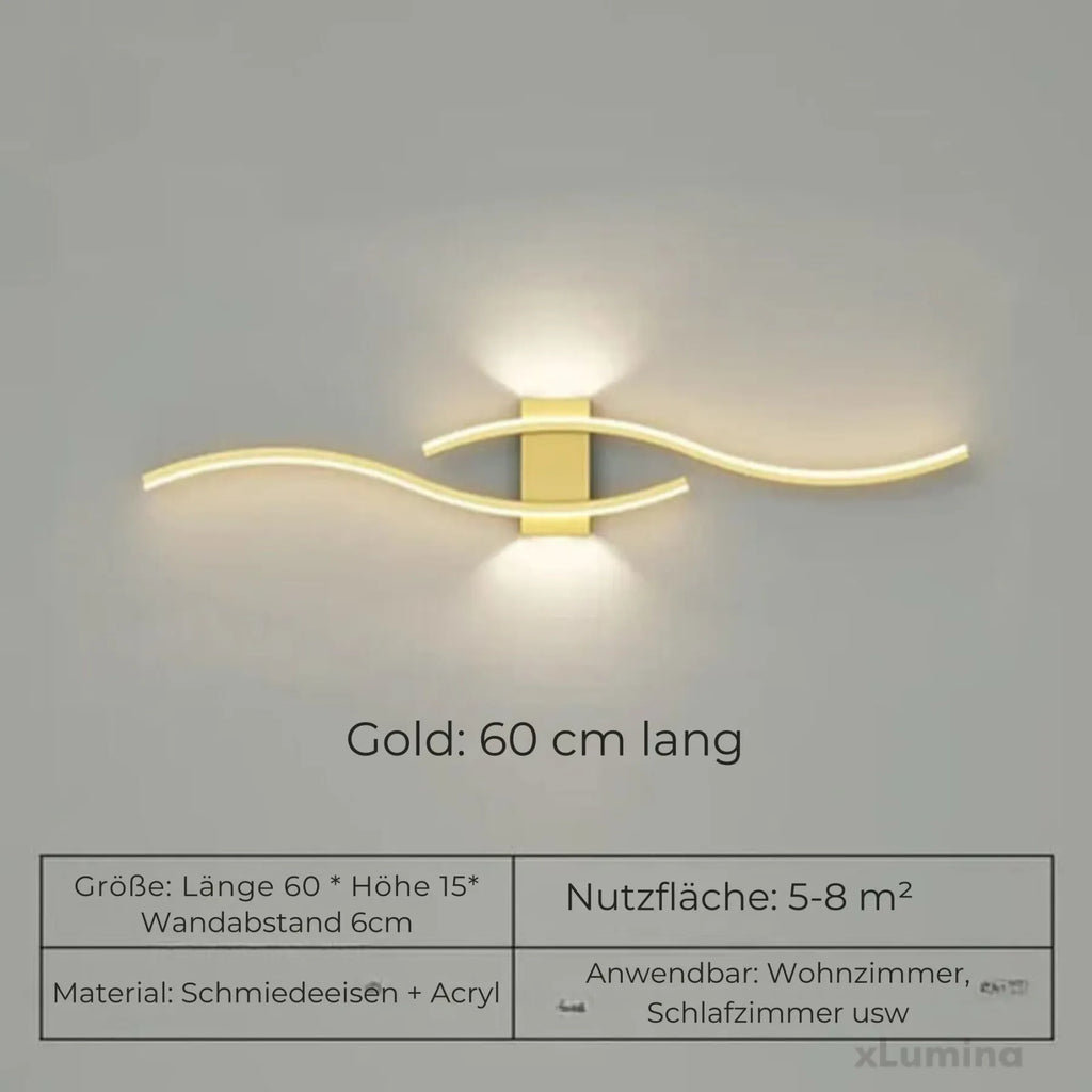Lampă de perete tip bandă lungă - lumină LED liniară cu intensitate reglabilă