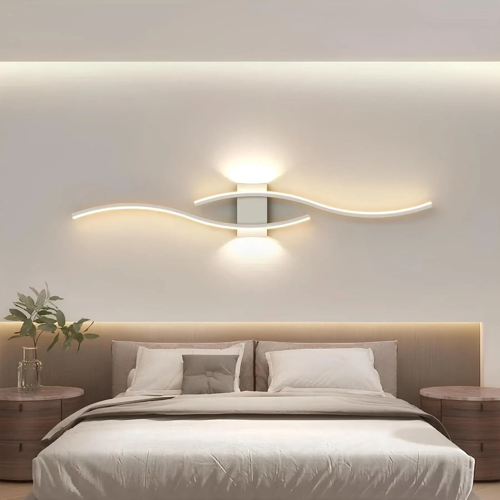 Lampă de perete tip bandă lungă - lumină LED liniară cu intensitate reglabilă