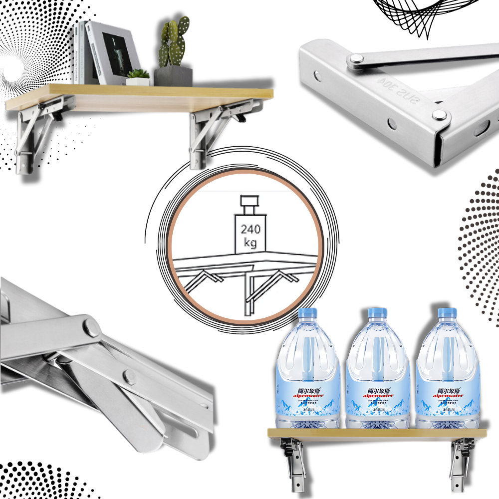 Wall-Mounted Folding Table — High Load Capacity Design