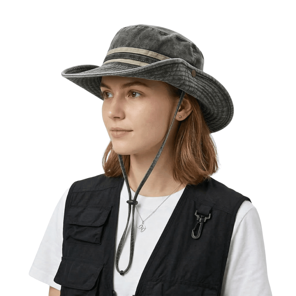 Sombrero plegable para el sol con protección UV: ala ancha y flexible, diseño transpirable