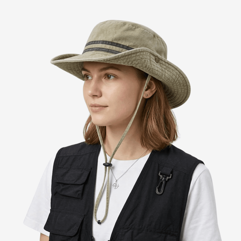 Sombrero plegable para el sol con protección UV: ala ancha y flexible, diseño transpirable