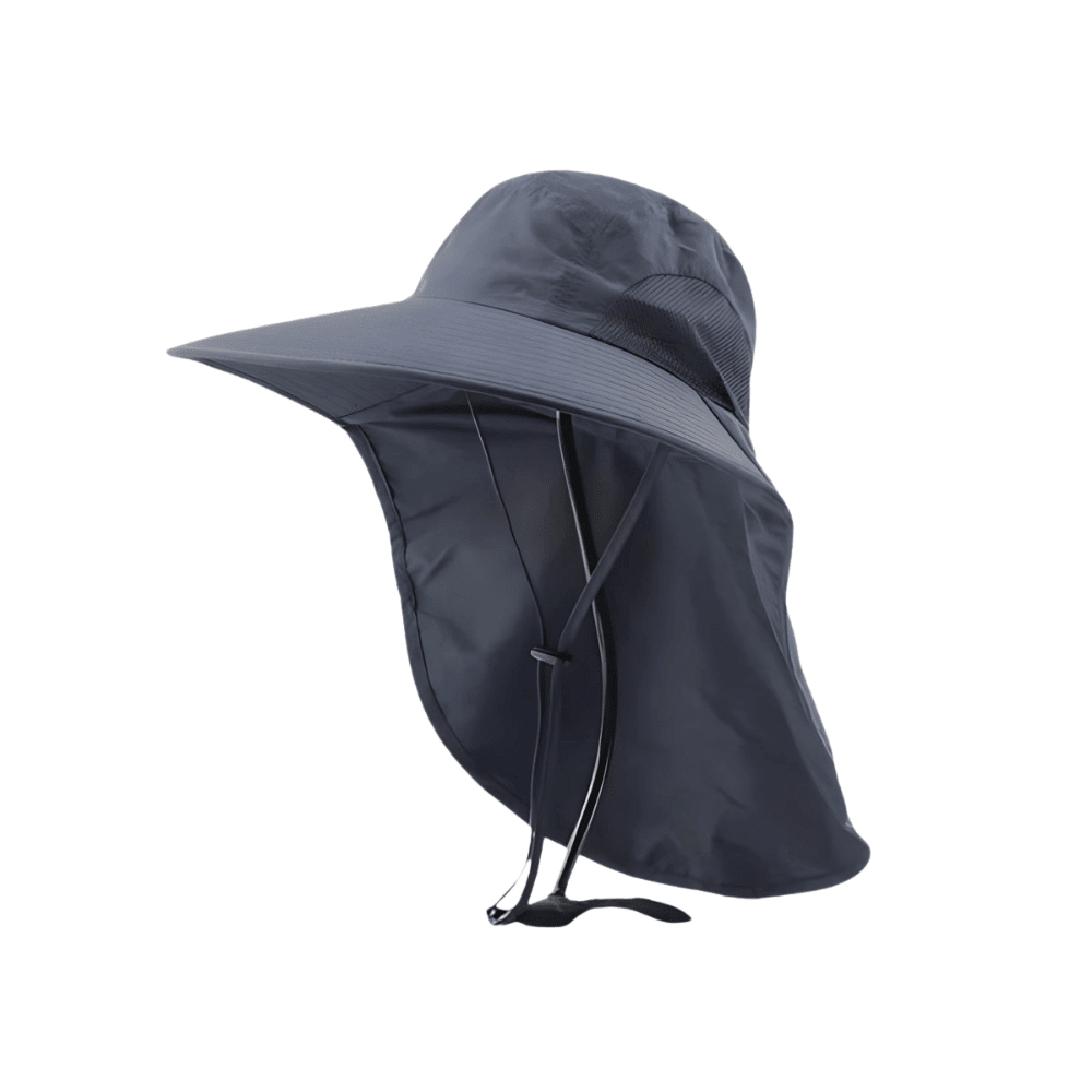 Solhatt med bred brem — lett og pustende design, 110 g