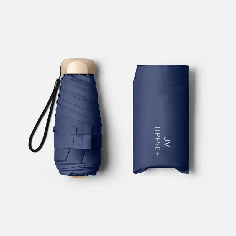 SunPocket kompakt solparaply – integrerat UV-skydd, helt vattentätt
