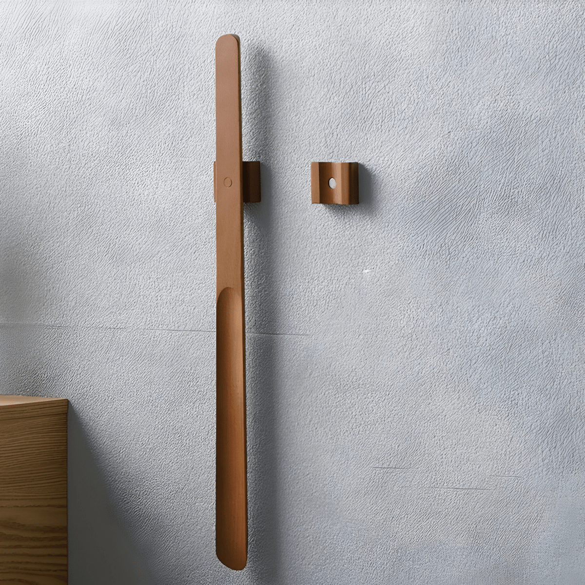Calzascarpe Tallgrip a portata estesa — manico in legno, magnete integrato