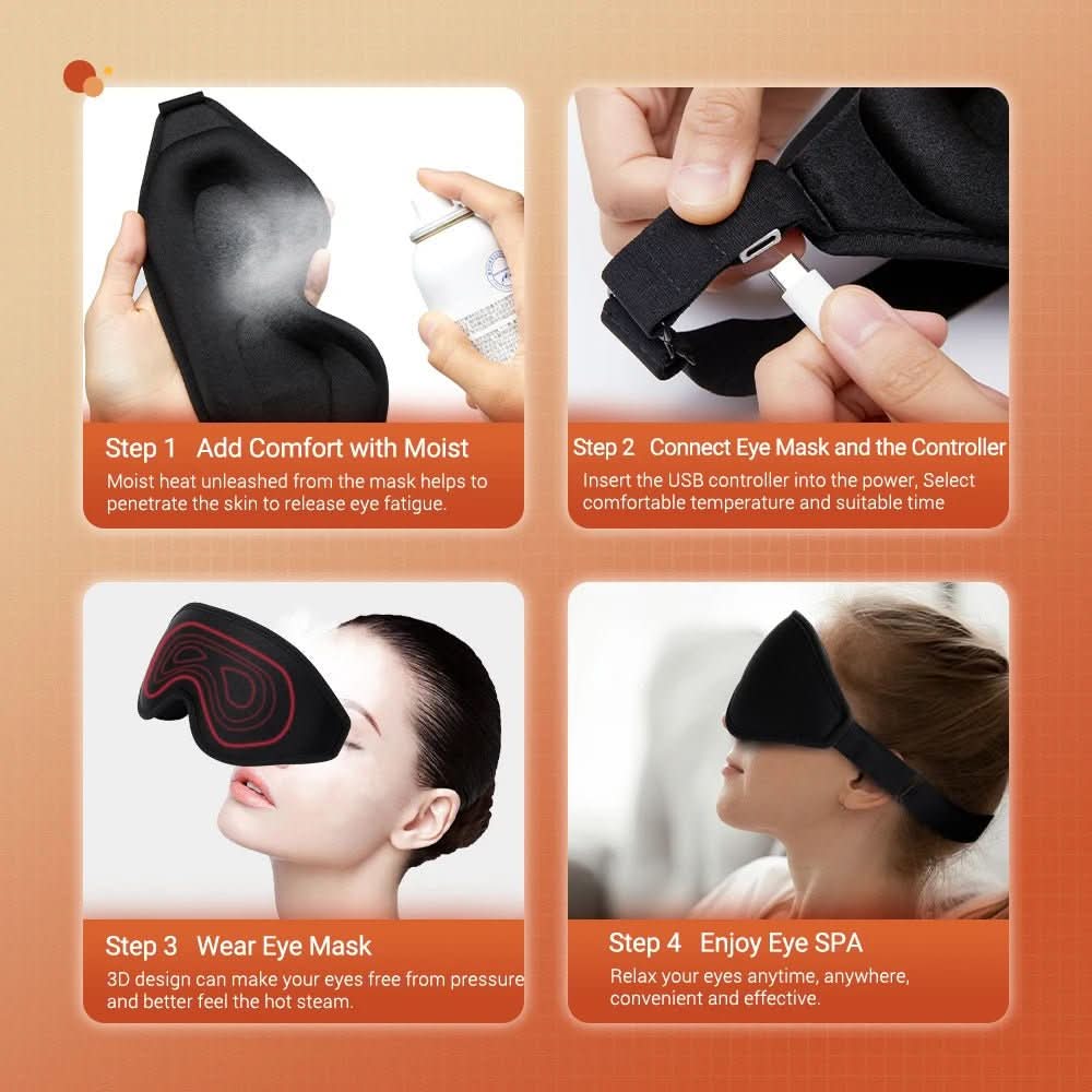 Maschera oculare a infrarossi 3D ThermaEye — vestibilità ergonomica e temperatura regolabile