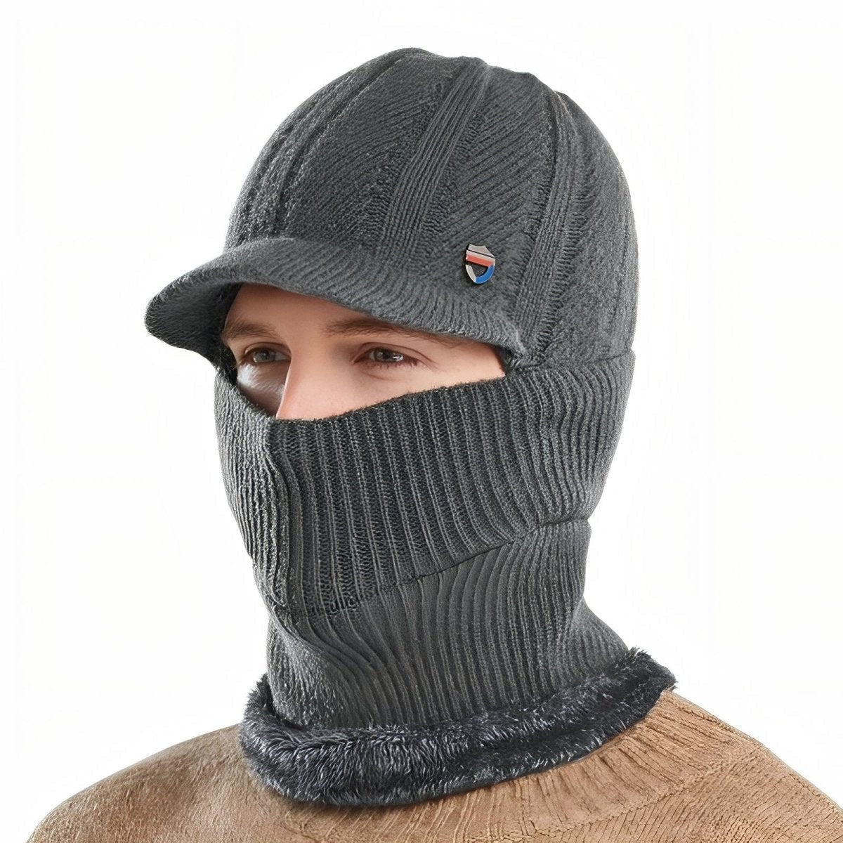 Thermal Balaclava With Structural Visor — 3-In-1 Head, Neck & Face Coverage