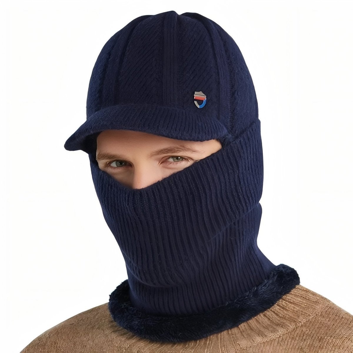 Thermal Balaclava With Structural Visor — 3-In-1 Head, Neck & Face Coverage