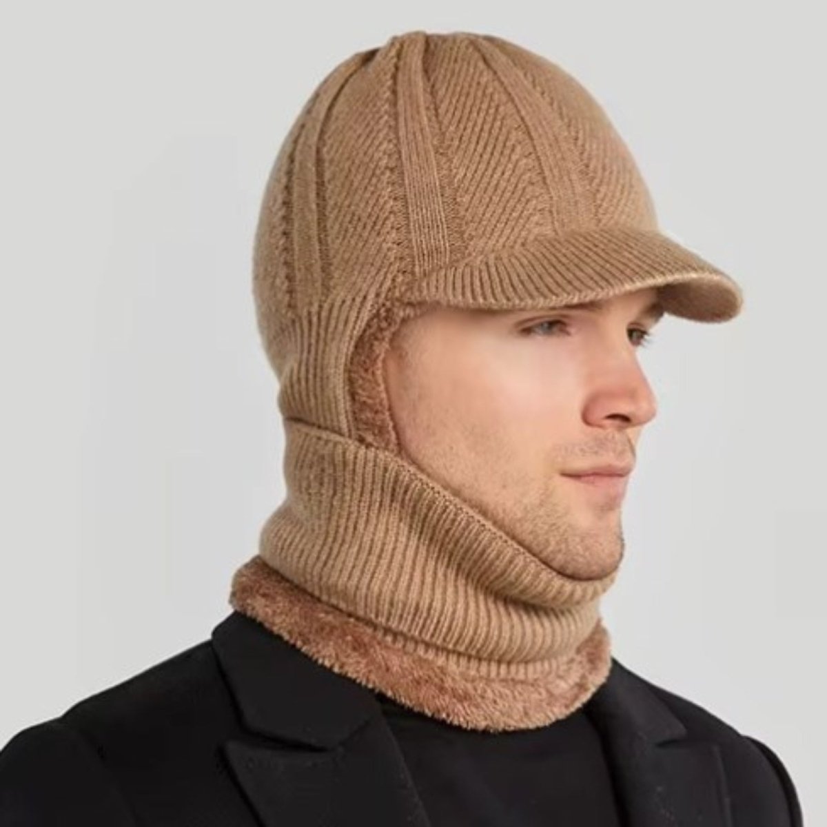 Thermal Balaclava With Structural Visor — 3-In-1 Head, Neck & Face Coverage