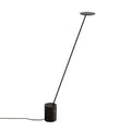 Minimalistisk gulvlampe i marmor med geometriske linjer i sort og hvid | boxzora
