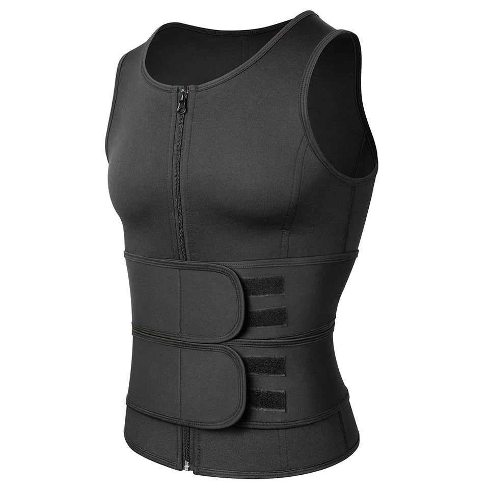 Lichtgewicht compressietrainingsvest — Ademend, contoured model met stabiliserende ondersteuning van de core