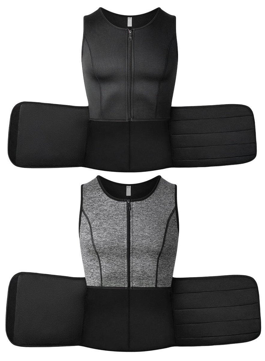 Lichtgewicht compressietrainingsvest — Ademend, contoured model met stabiliserende ondersteuning van de core