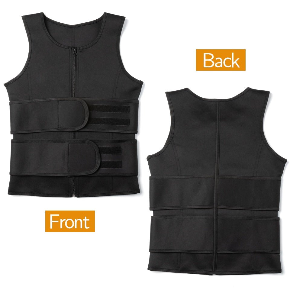 Lichtgewicht compressietrainingsvest — Ademend, contoured model met stabiliserende ondersteuning van de core