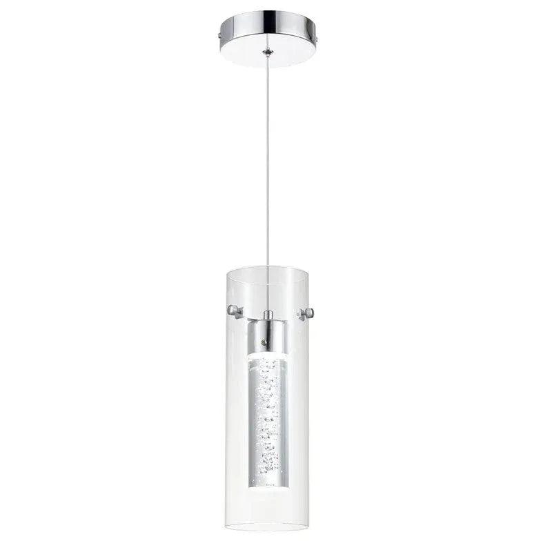 Lámpara colgante de lujo de vidrio transparente para cocina | boxzora