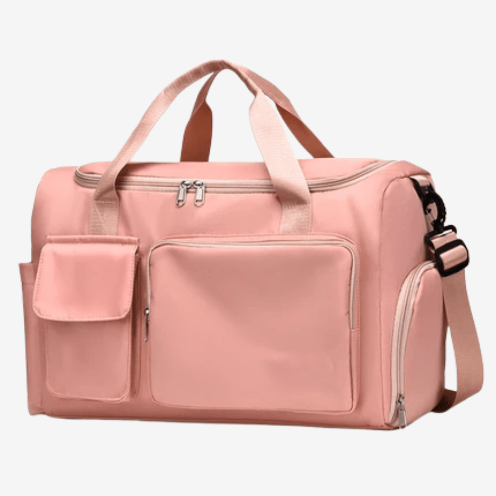 Romslig duffelbag – lett design, hovedåpning med glidelås i full lengde, skokompartement
