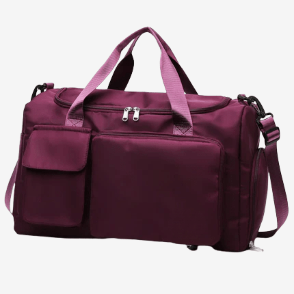 Romslig duffelbag – lett design, hovedåpning med glidelås i full lengde, skokompartement