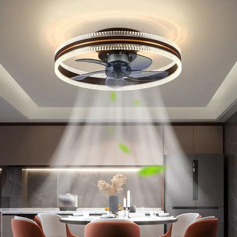 Luksuriøs støjsvag loftsventilatorlampe med variabel frekvens | boxzora