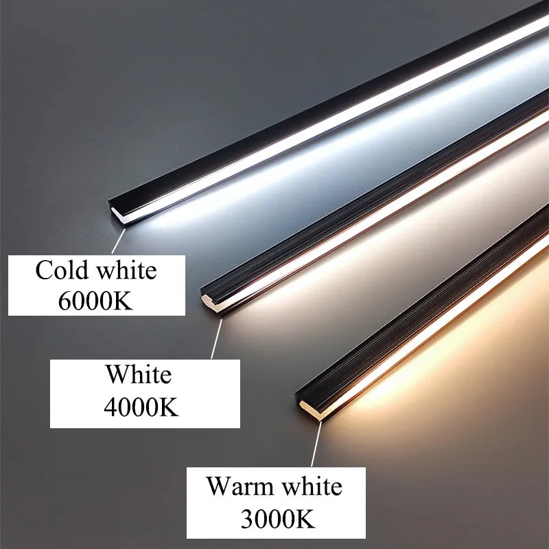 Erittäin ohut kaapinalainen LED-valonauha - katkaistava, DC12V, 10 W/m, valittava värilämpötila