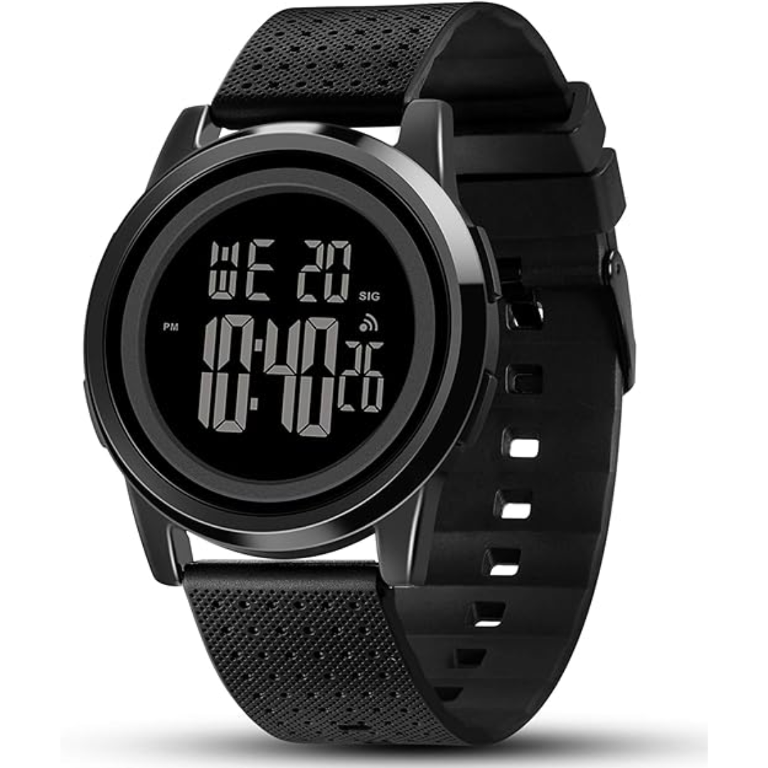Reloj deportivo digital impermeable Charlie para hombre — diseño ultradelgado