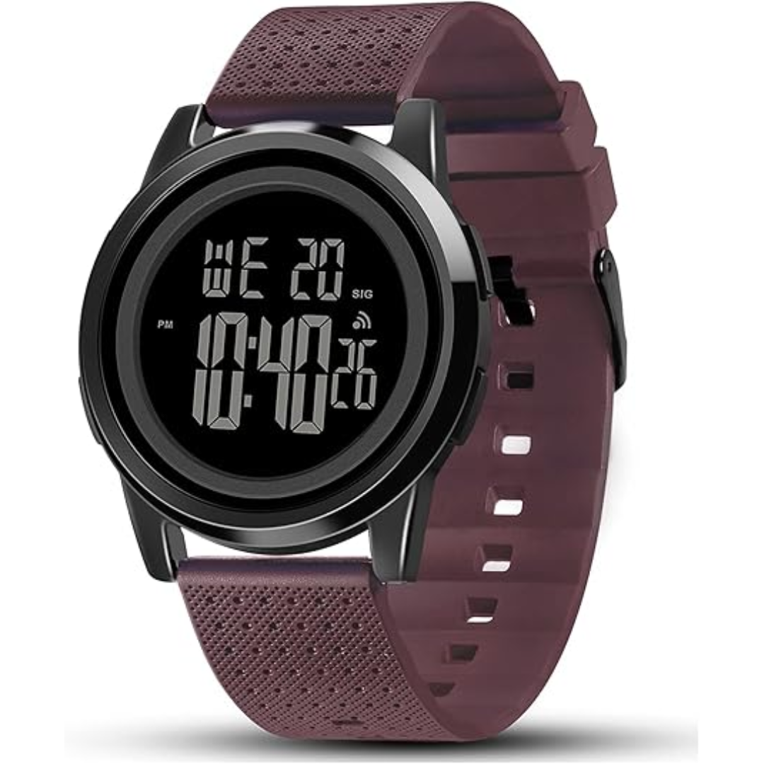Reloj deportivo digital impermeable Charlie para hombre — diseño ultradelgado