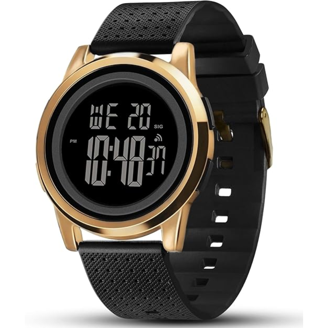 Reloj deportivo digital impermeable Charlie para hombre — diseño ultradelgado