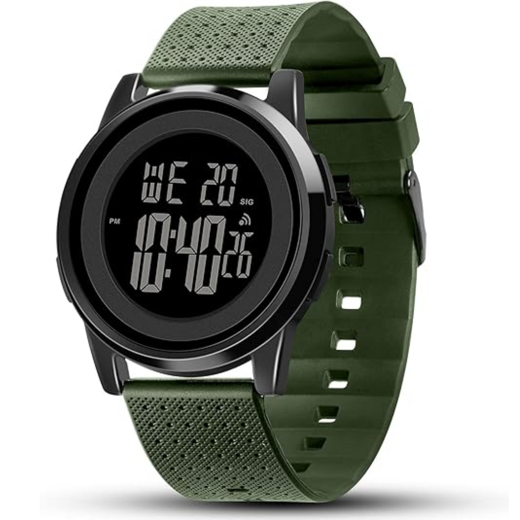 Reloj deportivo digital impermeable Charlie para hombre — diseño ultradelgado