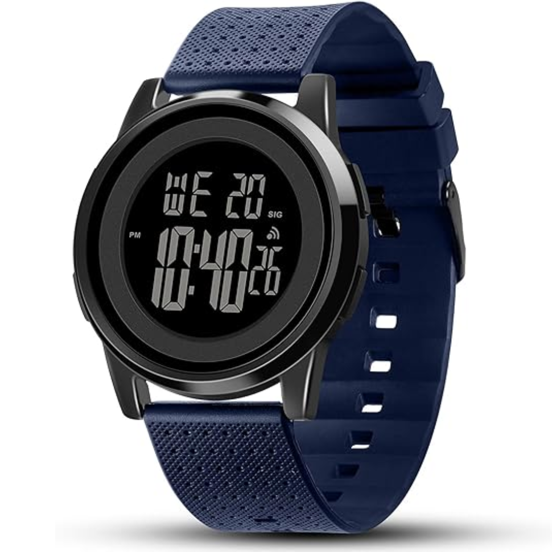 Reloj deportivo digital impermeable Charlie para hombre — diseño ultradelgado