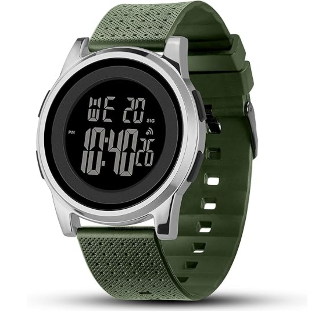 Reloj deportivo digital impermeable Charlie para hombre — diseño ultradelgado