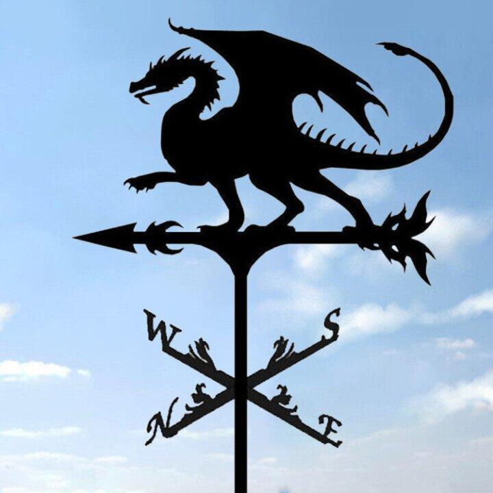 Retro Witch Weather Vane — Whimsical Unique Design