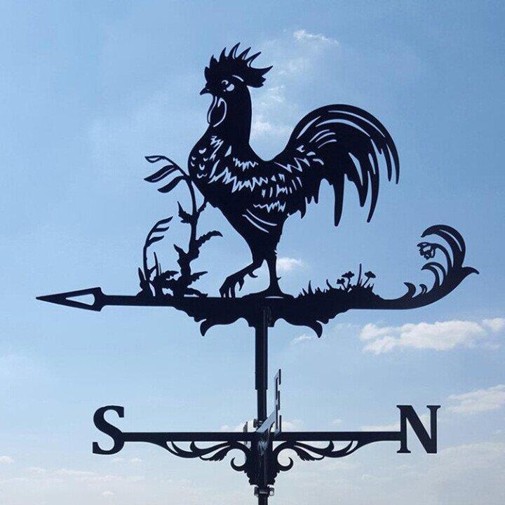 Retro Witch Weather Vane — Whimsical Unique Design