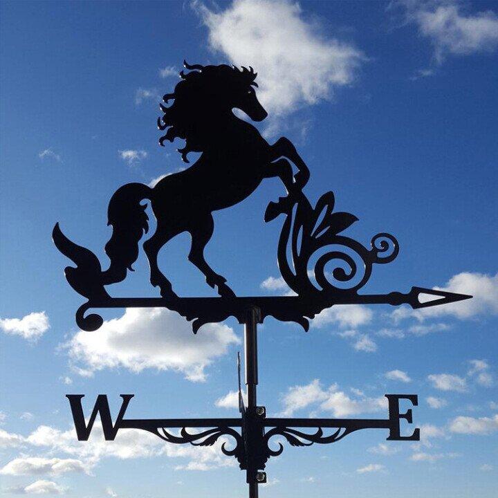 Retro Witch Weather Vane — Whimsical Unique Design
