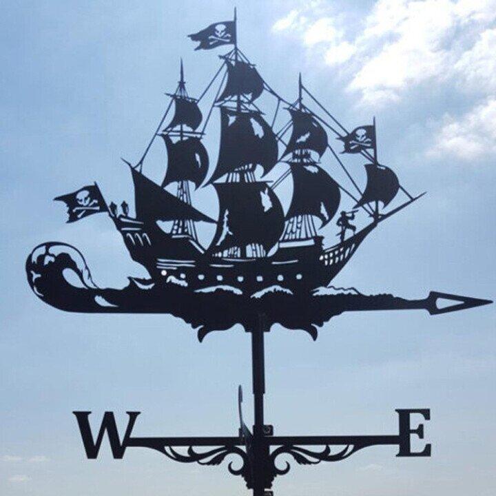 Retro Witch Weather Vane — Whimsical Unique Design